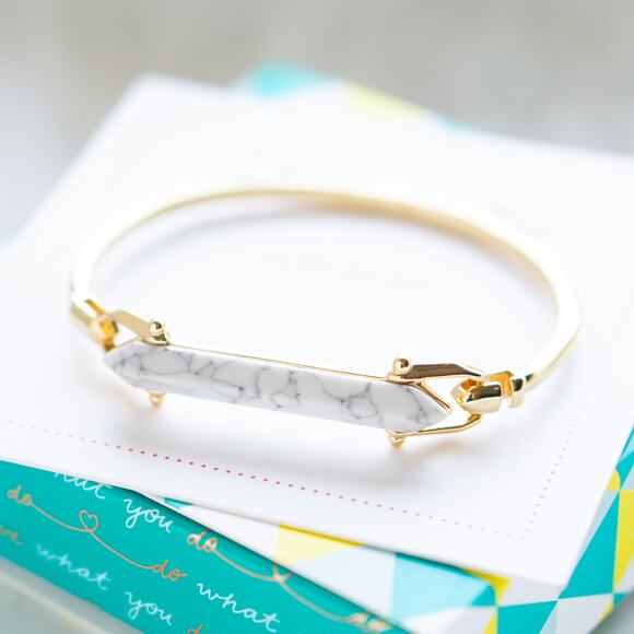 Stella & Dot Stone Rebel Bracelet Gold - Picture 2 of 5